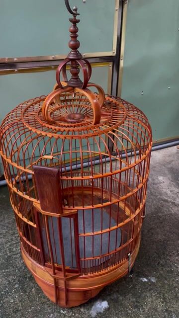 Lồng chim tre màu nâu. Mua bán Phụ kiện, Thức ăn, Dịch vụ tại Quận Tân Phú Tp Hồ Chí Minh được đăng bởi bim bim hình 1