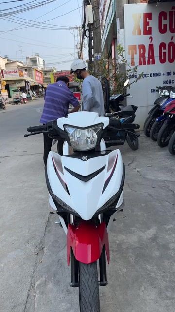 Exciter 150 trắng đỏ 2017 ( hỗ trợ góp ). Mua bán Xe máy tại Huyện Chợ Mới An Giang được đăng bởi Cửa hàng xe Thiên Phước 2 hình 1