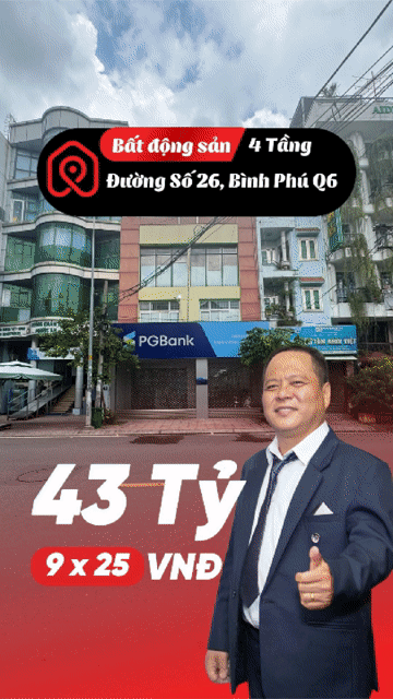 Mua bán Nhà ở Quận 6 Tp Hồ Chí Minh diện tích 220 m² giá 43 tỷ