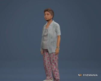 Granny | Female Ped | Multiple Outfits | Optimized & Fivem Ready [Add-On] — video preview