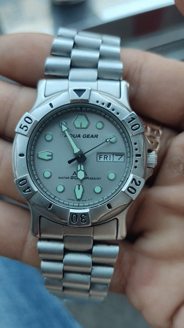 Đồng hồ Alba Aqua Gear Nam Thép Bạc. Mua bán Đồng hồ tại Quận Bình Tân Tp Hồ Chí Minh được đăng bởi Nguyễn Bo hình 1