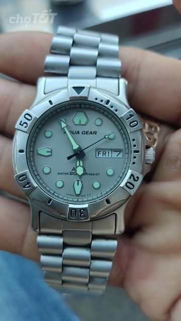 Đồng hồ Alba Aqua Gear Nam Thép Bạc. Mua bán Đồng hồ tại Quận Bình Tân Tp Hồ Chí Minh được đăng bởi Nguyễn Bo hình 1