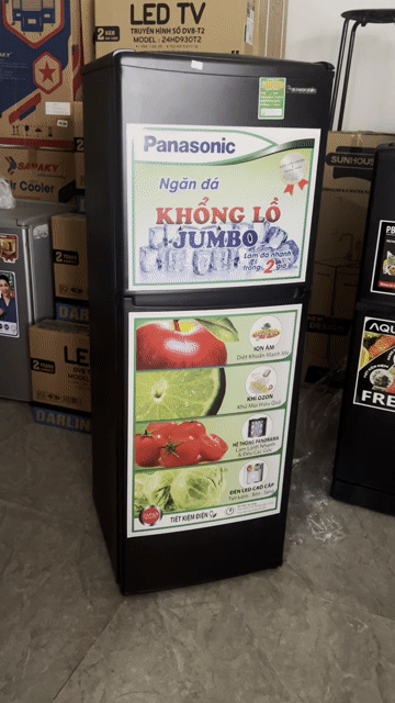 Tủ lạnh Panasonic 140L Đen 1tr800. Mua bán Tủ lạnh tại Quận 7 Tp Hồ Chí Minh được đăng bởi TH Điện lạnh giá rẻ siêu rẻ HCM hình 1