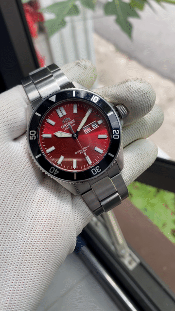 Đồng hồ Orient Diver 200m Đỏ mận. Mua bán Đồng hồ tại Huyện Thuỷ Nguyên Hải Phòng được đăng bởi Phạm văn thành hình 1