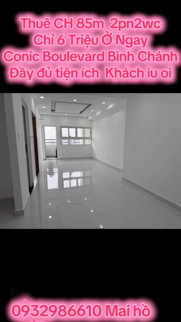 Cho thuê Căn hộ Chung cư Conic Boulevard Huyện Bình Chánh Tp Hồ Chí Minh diện tích 85 m² giá 6 triệu/tháng