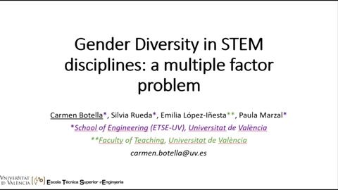 Gender Diversity in STEM Disciplines