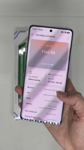 Oppo Find X6 12/256 Xanh, full chức năng, có ship. Mua bán Điện thoại tại Quận Thanh Xuân Hà Nội được đăng bởi Đỗ Mạnh Nhuận hình 1