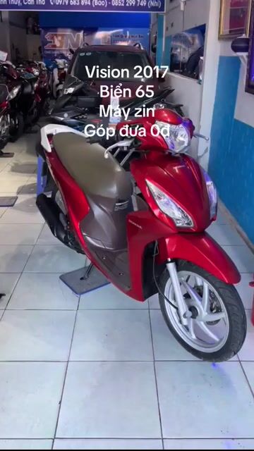 Vision 2017 BS65 Máy zin sơn zin góp đưa 0đ lấy xe. Mua bán Xe máy tại Quận Bình Thuỷ Cần Thơ được đăng bởi Xe Máy Bảo Nhi hình 1
