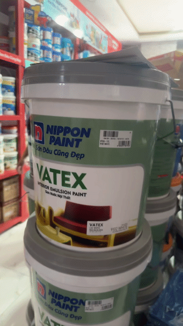 Sơn nội thất Nippon Paint Vatex Trắng 17L. Mua bán Đồ chuyên dụng, Giống nuôi trồng tại Quận Tân Bình Tp Hồ Chí Minh được đăng bởi trùm sỉ lẻ Sơn thiết bị vệ sinh TPHCM hình 1