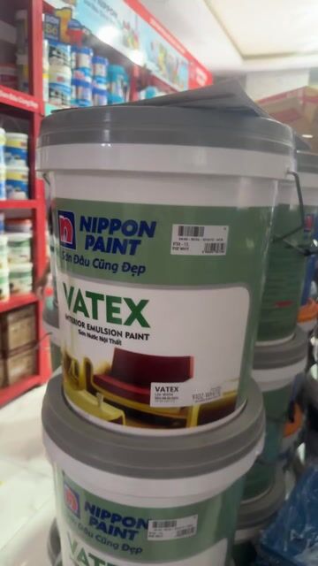Sơn nội thất Nippon Paint Vatex Trắng 17L. Mua bán Đồ chuyên dụng, Giống nuôi trồng tại Quận Tân Bình Tp Hồ Chí Minh được đăng bởi trùm sỉ lẻ Sơn thiết bị vệ sinh TPHCM hình 1