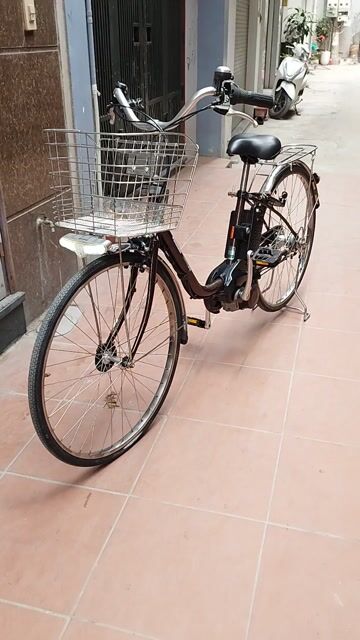Xe đạp điện Panasonic Vivi DX Nâu cafe. Mua bán Xe điện tại Quận Long Biên Hà Nội được đăng bởi Trần Nghi hình 1