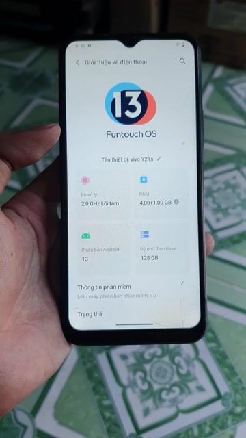 Vivo Y21s 128GB Đen Đã sử dụng. Mua bán Điện thoại tại Quận Bình Thạnh Tp Hồ Chí Minh được đăng bởi Qà hình 1
