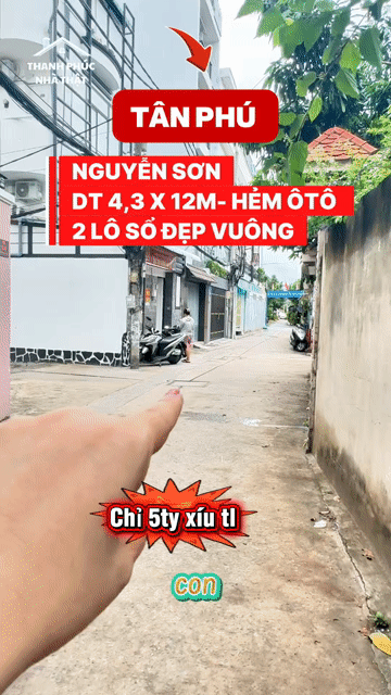 Mua bán Đất Quận Tân Phú Tp Hồ Chí Minh diện tích 52 m² giá 5,35 tỷ