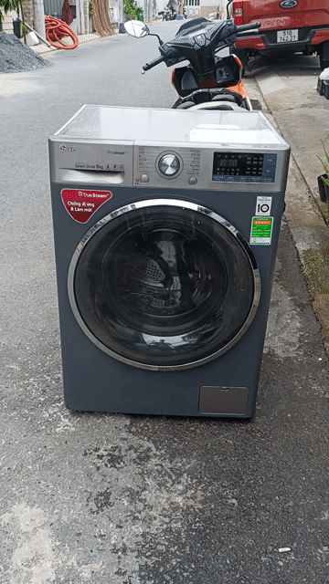 Máy giặt LG 9kg Inverter TrueSteam Xám. Mua bán Máy giặt tại Quận Phú Nhuận Tp Hồ Chí Minh được đăng bởi Nguyễn Duy Quang hình 1