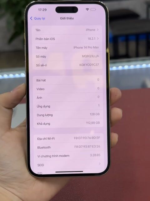 Apple iPhone 14 Pro Max 128GB Vàng 99%. Mua bán Điện thoại tại Thành phố Thủ Dầu Một Bình Dương được đăng bởi Phong Le hình 1