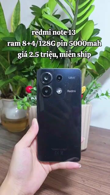 Xiaomi Redmi Note 13 128GB Đen zin nguyên cây. Mua bán Điện thoại tại Quận Hà Đông Hà Nội được đăng bởi Shop Điện Thoại Cũ Zin hình 1