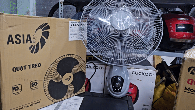 Quạt treo tường ASIA VY377990 55w,Có remote. MỚI💯%. Mua bán Quạt tại Quận 3 Tp Hồ Chí Minh được đăng bởi Thảo Ly hình 1