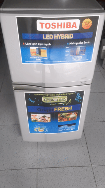 Tủ lạnh Toshiba 100 lít Xám Tiết kiệm điện. Mua bán Tủ lạnh tại Thành phố Thuận An Bình Dương được đăng bởi Anh tuấn hình 1