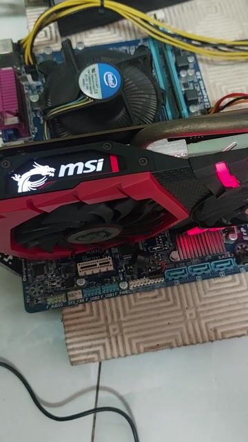 Card đồ họa MSI GTX 1050 Đỏ Đen. Mua bán Linh kiện (RAM, Card...) tại Quận 11 Tp Hồ Chí Minh được đăng bởi Pham van hai hình 1
