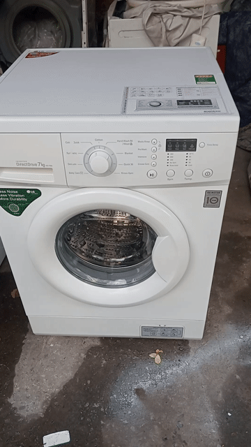 Máy giặt LG 7kg Trắng đẹp, bền bao ship . Mua bán Máy giặt tại Quận Tân Phú Tp Hồ Chí Minh được đăng bởi Điện Tử Quách Điêu hình 1