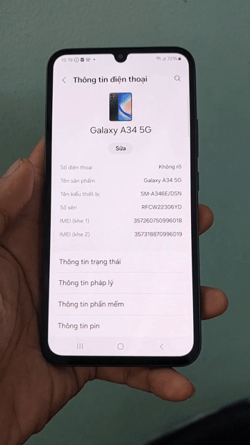 Samsung A34 5G ram 8/128GB Đen. Mua bán Điện thoại tại Quận 4 Tp Hồ Chí Minh được đăng bởi phạm Lâm hình 1