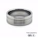 Mens 8mm Textured Stripe Tungsten Ring 360 video three