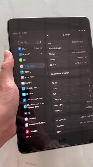 Apple iPad Mini 5 64GB Xám. Mua bán Máy tính bảng tại Thành phố Thủ Đức Tp Hồ Chí Minh được đăng bởi Phạm Thuỷ hình 1