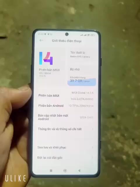 Xiaomi Redmi K40 Gaming 128GB Đen. Mua bán Điện thoại tại Huyện Trảng Bom Đồng Nai được đăng bởi Quang hùng hình 1