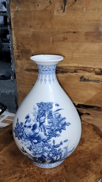 Bình cổ Gốm sứ Trắng Xanh thời mao Trạch đông. Mua bán Đồ sưu tầm, đồ cổ tại Quận Bình Tân Tp Hồ Chí Minh được đăng bởi Đinh Thế Phương hình 1