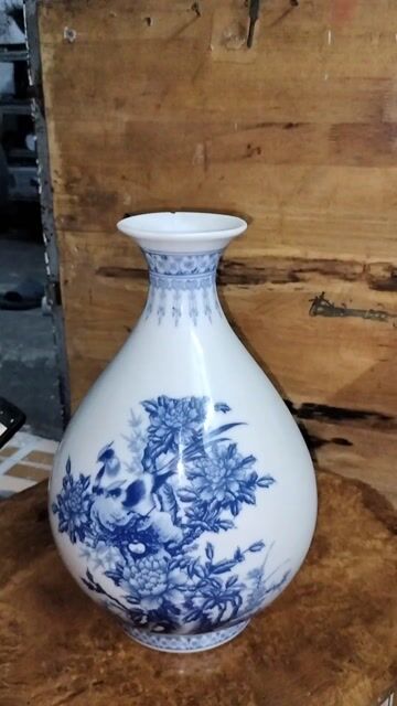 Bình cổ Gốm sứ Trắng Xanh thời mao Trạch đông. Mua bán Đồ sưu tầm, đồ cổ tại Quận Bình Tân Tp Hồ Chí Minh được đăng bởi Đinh Thế Phương hình 1