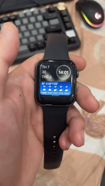 Apple Watch Series 5 44mm Đen. Mua bán Thiết bị đeo thông minh tại Quận Thanh Khê Đà Nẵng được đăng bởi hong  hình 1