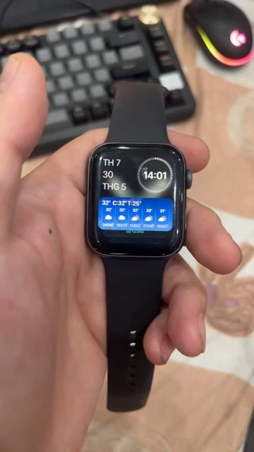 Apple Watch Series 5 44mm Đen. Mua bán Thiết bị đeo thông minh tại Quận Thanh Khê Đà Nẵng được đăng bởi hong  hình 1