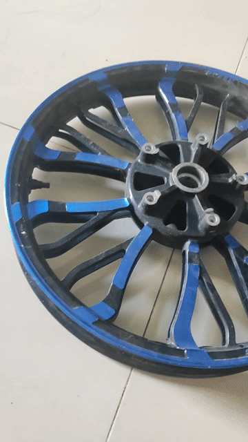 Mâm xe máy Ex 150 Đen, Xanh. Mua bán Phụ tùng xe tại Huyện Trảng Bom Đồng Nai được đăng bởi Duy Hoang hình 1