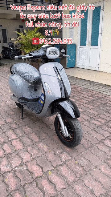 Xe máy điện Vespa AQ2026 Xám hồng. Mua bán Xe máy tại Quận Cầu Giấy Hà Nội được đăng bởi Xe điện Bình Phương hình 1
