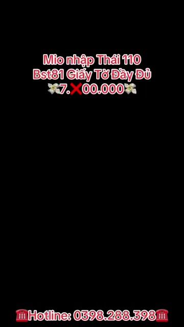 Mio nhập Thái 110 Bst81 Giấy Tờ Đầy Đủ. Mua bán Xe máy tại Quận Gò Vấp Tp Hồ Chí Minh được đăng bởi Minh Tâm 86 hình 1