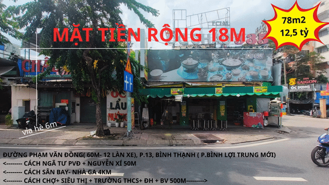 Mua bán Nhà ở Quận Bình Thạnh Tp Hồ Chí Minh diện tích 78 m² giá 12,5 tỷ