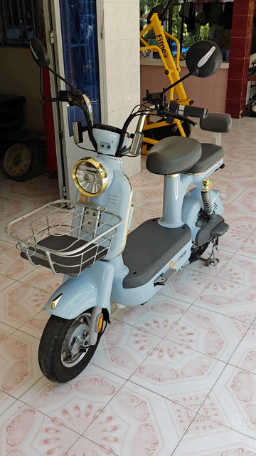 Xe đạp điện TTFAIR Xanh nhạt. Mua bán Xe đạp tại Thị xã Cai Lậy Tiền Giang được đăng bởi phạm kha hình 1