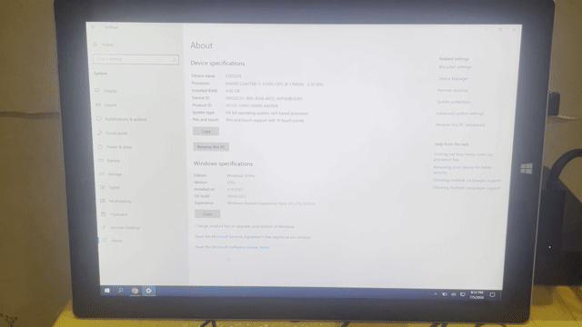 Microsoft Surface Pro 3 i5 4GB/128GB SSD. Mua bán Máy tính bảng tại Quận 12 Tp Hồ Chí Minh được đăng bởi Tiến hình 1