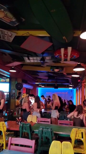 Normal nightlife scenes (bar, night street, club), clothed