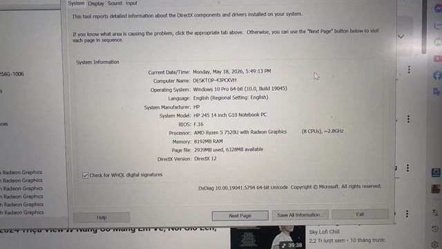 HP 245 G10 Ryzen 5 8GB/256GB. Mua bán Laptop tại Quận Đống Đa Hà Nội được đăng bởi thắng mobile mua bán điện thoại hình 1