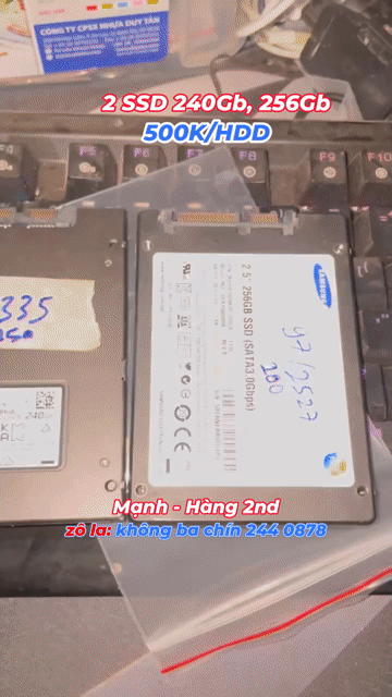 2 SSD 240Gb, 256Gb 100 máu. Mua bán Linh kiện (RAM, Card...) tại Thành phố Châu Đốc An Giang được đăng bởi Mạnh Hàng 2nd hình 1