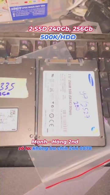 2 SSD 240Gb, 256Gb 100 máu. Mua bán Linh kiện (RAM, Card...) tại Thành phố Châu Đốc An Giang được đăng bởi Mạnh Hàng 2nd hình 1