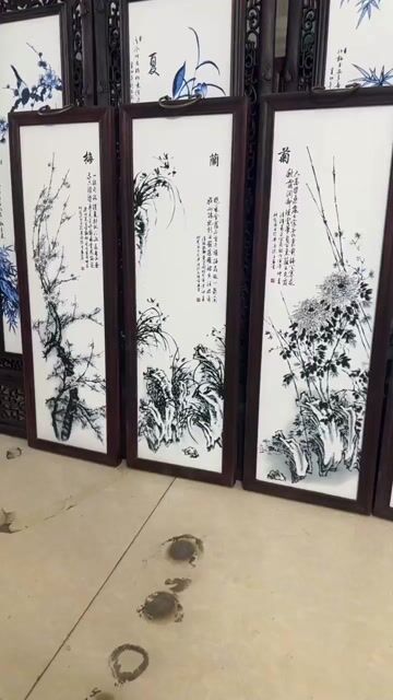 tranh tứ quý kt 27x 79cm giá 1,5 tr bao ship. Mua bán Nội thất, đồ gia dụng khác tại Quận Hai Bà Trưng Hà Nội được đăng bởi Nhàn lê hình 1