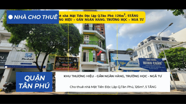 Cho thuê Nhà ở Quận Tân Phú Tp Hồ Chí Minh diện tích 126 m² giá 50 triệu/tháng