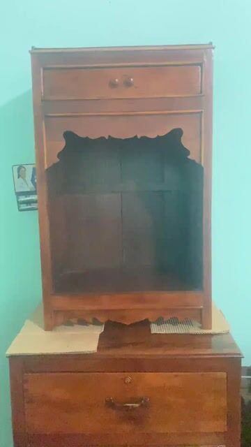 Tủ thờ gỗ nâu 74x110x55cm. Mua bán Tủ, kệ gia đình tại Thành phố Tây Ninh Tây Ninh được đăng bởi  Ngân Gỗ TN hình 1