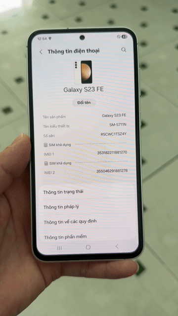 Samsung S23 FE 256GB Hàn Quốc. Mua bán Điện thoại tại Huyện Bình Chánh Tp Hồ Chí Minh được đăng bởi NHATLV hình 1