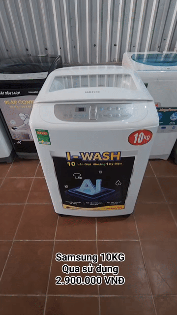 Máy giặt Samsung 10KG Trắng đã sử dụng. Mua bán Máy giặt tại Thành phố Sóc Trăng Sóc Trăng được đăng bởi Điện Lạnh Hoàng Khải hình 1