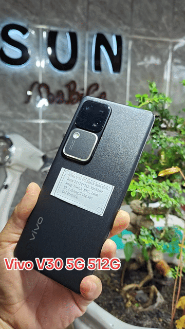 Vivo V30 5G R12+512 Snap7Gen3 P5000 NFC 2sim VN/A. Mua bán Điện thoại tại Huyện Trảng Bàng Tây Ninh được đăng bởi Sun Mobile Shop Điện Thoại Trảng Bàng Tây Ninh 01 hình 1
