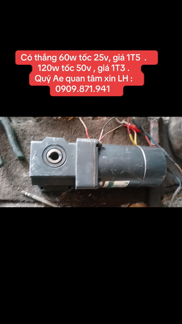 Động cơ giảm tốc 60W 25V có thắng. Mua bán Đồ chuyên dụng, Giống nuôi trồng tại Quận Bình Tân Tp Hồ Chí Minh được đăng bởi Cỏ Bốn Lá  hình 1