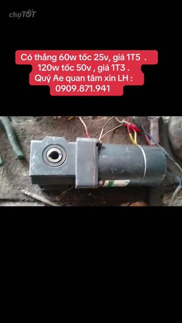 Động cơ giảm tốc 60W 25V có thắng. Mua bán Đồ chuyên dụng, Giống nuôi trồng tại Quận Bình Tân Tp Hồ Chí Minh được đăng bởi Cỏ Bốn Lá  hình 1